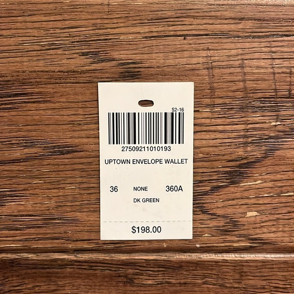 Henri Bendel Uptown Envelope Wallet in Dark Green - Picture 2 of 9